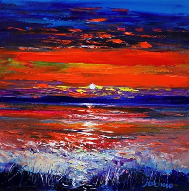 A Colonsay Sunset from Jura 16x16